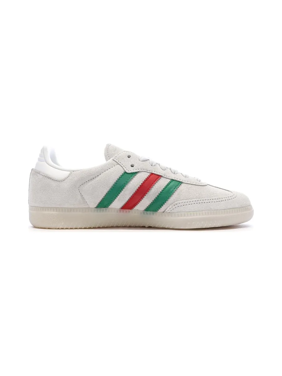 Baskets Grises/Vertes/Rouges Homme Adidas Samba 3