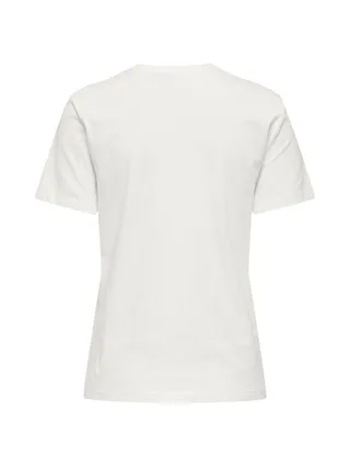 T-Shirt Blanc/Noir Femme Only Heart 2