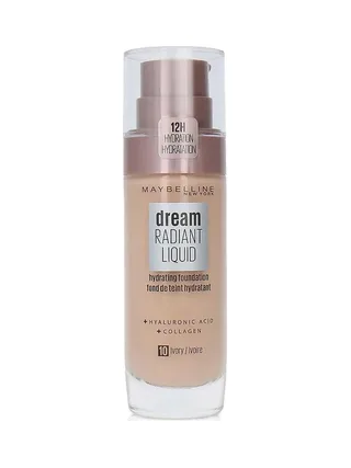 Fond de teint Dream Radiant Liquid Gemey Maybelline 10 Ivory 1