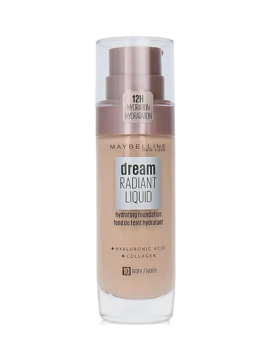 Fond de teint Dream Radiant Liquid Gemey Maybelline 10 Ivory 2