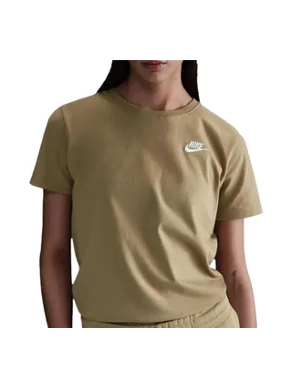 T-Shirt Beige Femme Nike Club 1