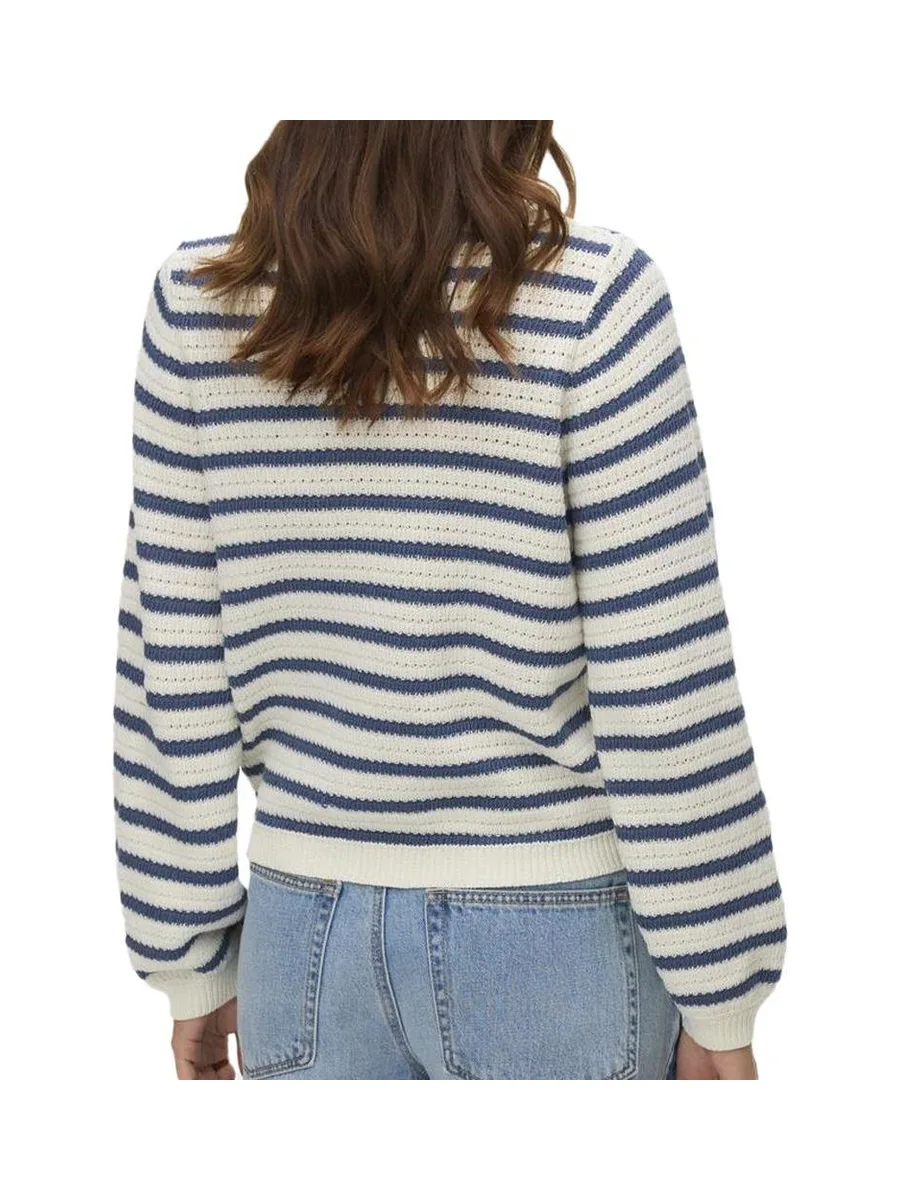 Pull Blanc/Marine Femme Vero Moda Gorgeous 2