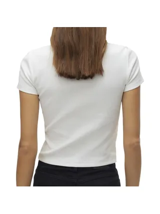 T-shirt Blanc Femme Vero Moda Chloe 2