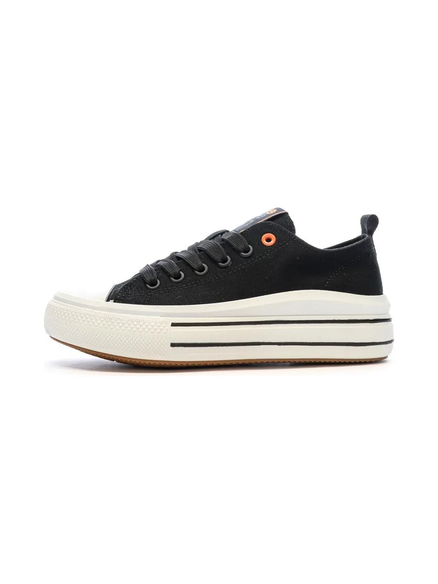 Baskets Basses Noires Femme Refresh Lona 2