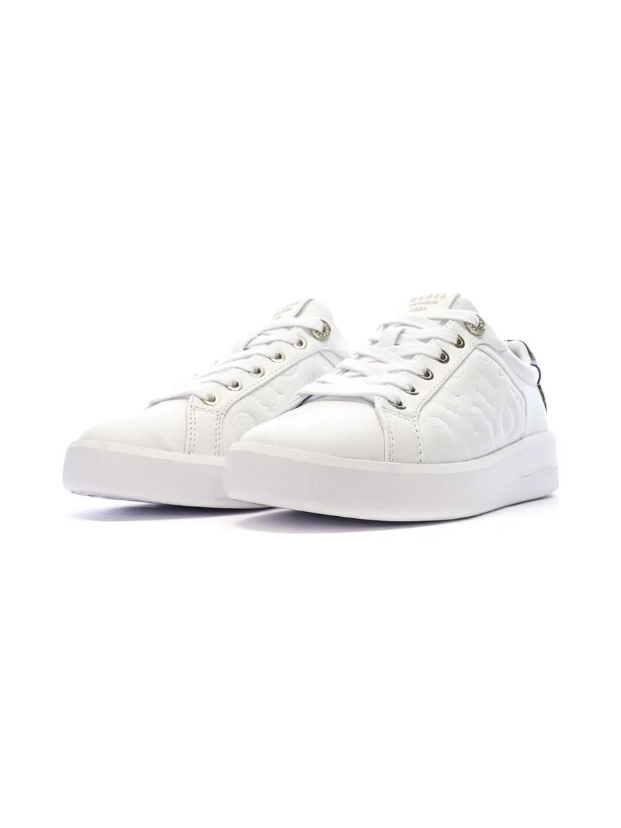 Baskets Blanc/Noir Femme Guess FLJRONFAL12 7