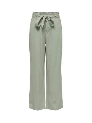 Pantalon Vert Femme JDY Linen 1