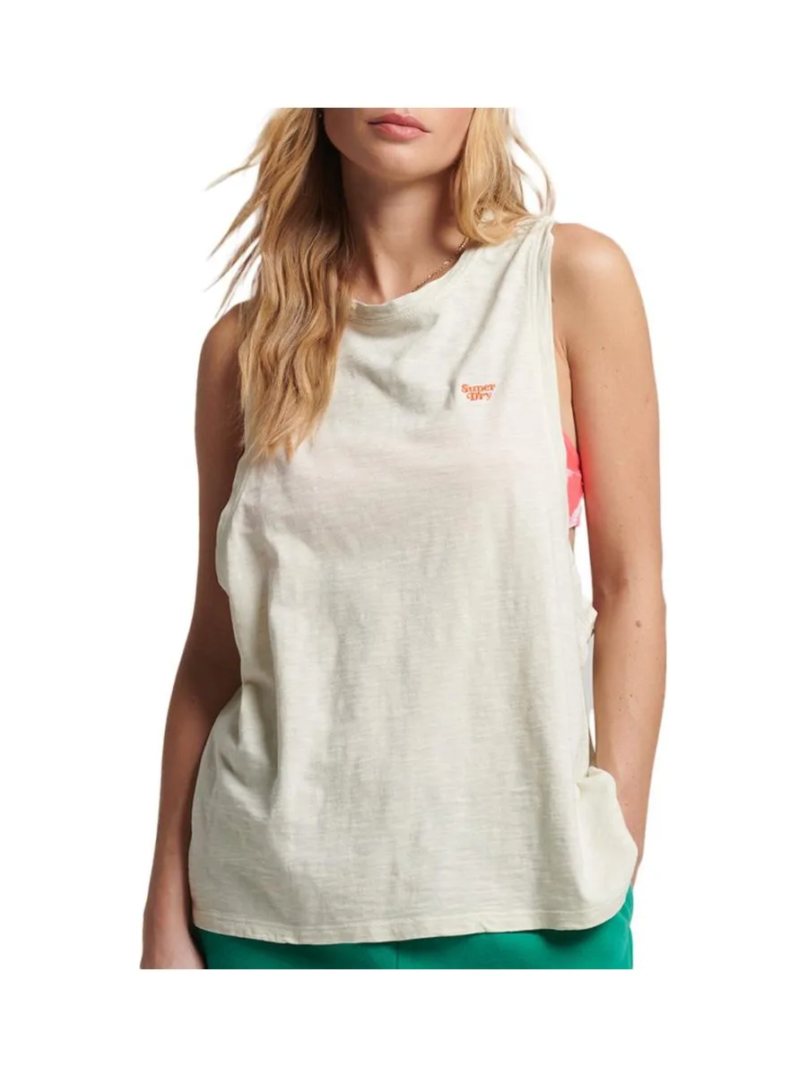 Débardeur Écru Femme Superdry Vintage Surf 1