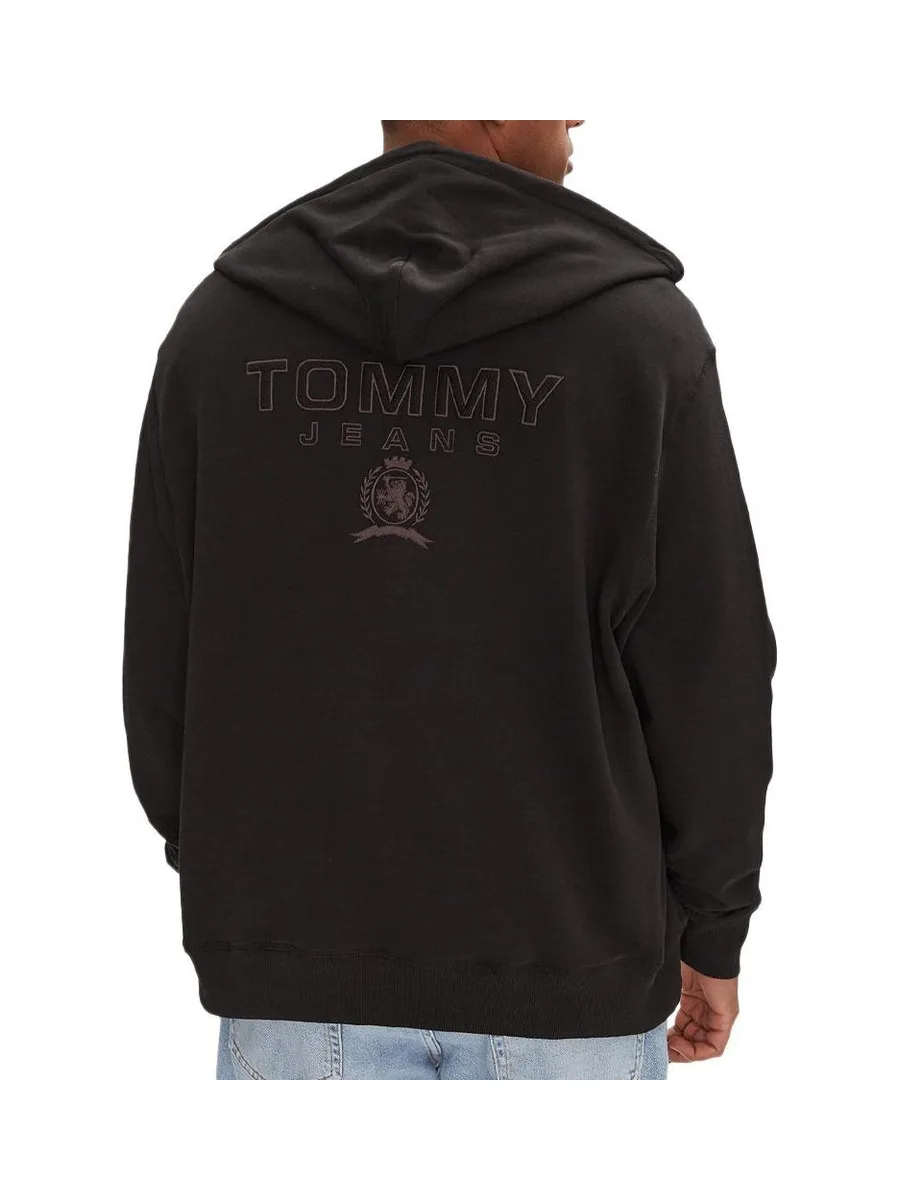 Sweat Zippé Noir Homme Tommy Hilfiger Varsity Tona 3