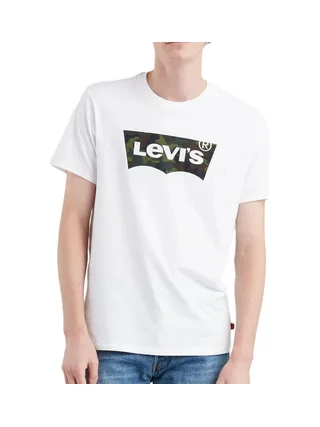 T-Shirt Blanc Homme Levi's Housemark 1