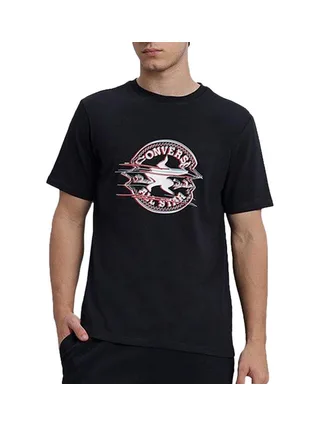 T-Shirt Noir Homme Converse Chucks 1