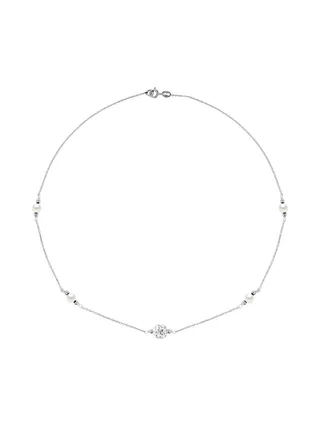 Collier Véritables Perles de Culture d'Eau Douce Rondes 5-6 mm — Argent 925 Millièmes — 42 cm 1