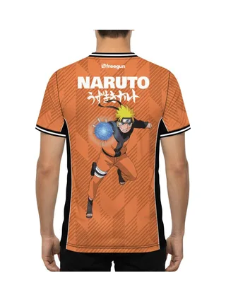 T-shirt Microfibre Orange homme Freegun Naruto Shippuden 2