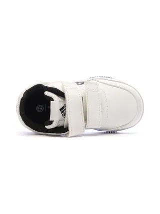 Baskets Blanches/Noir Garçon Adidas Tensaur 4