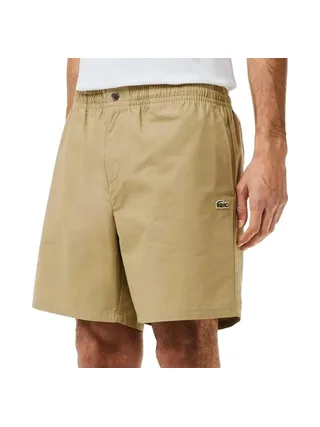 Short Beige Homme Lacoste Poplin 1