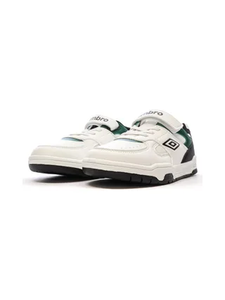 Baskets Blanches/Noires/Vert Garçon Umbro Travys 5