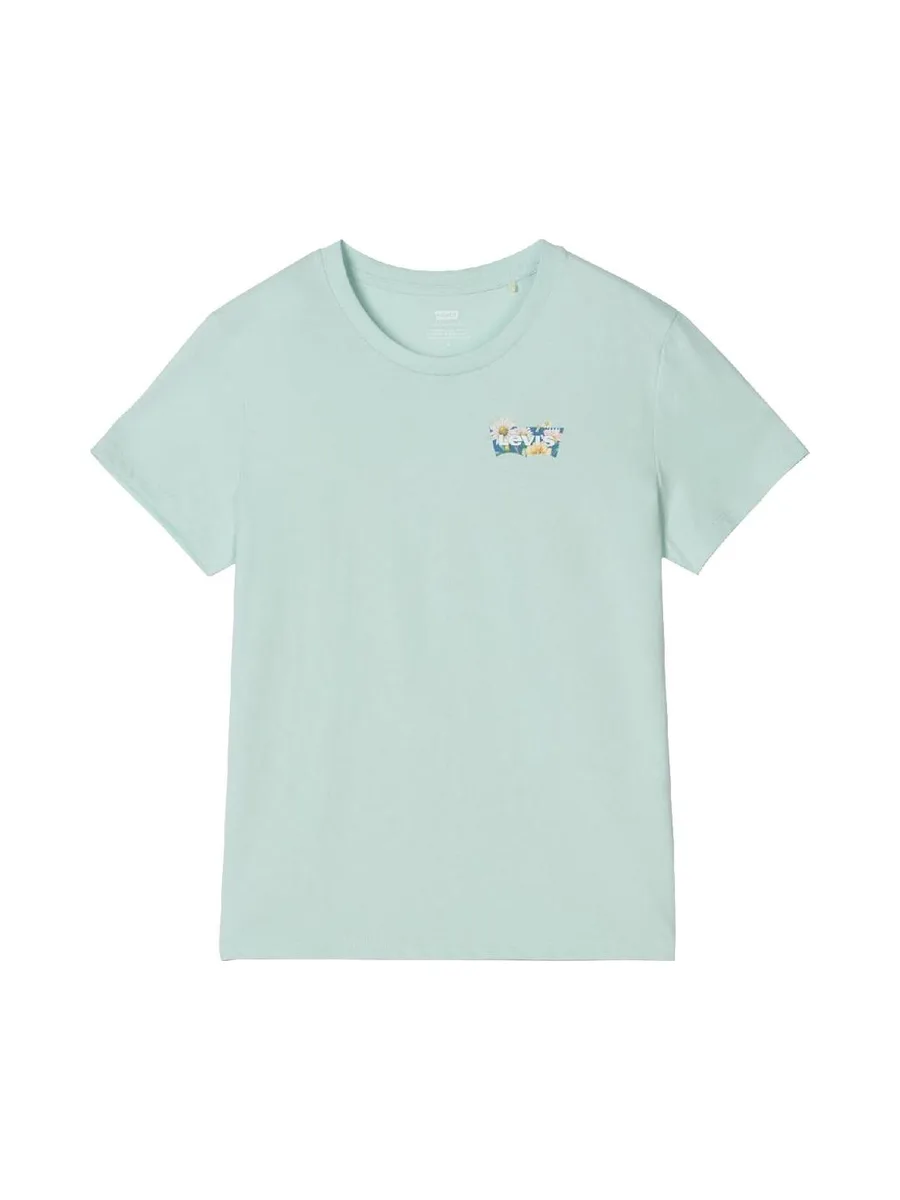 T-shirt Vert Femme Levi's The Perfect Tee 3