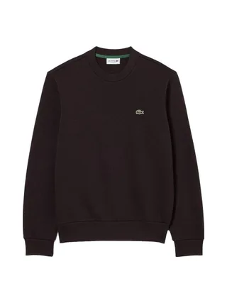 Sweat Noir Homme Lacoste Strip Crew 2