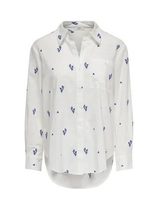 Chemise Blanche/Bleu Femme JDY Kimie 1
