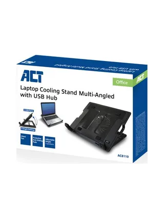 Laptop stand w fan and 2-port usb hub 4
