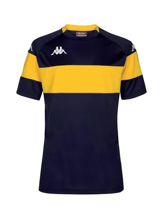 T-Shirt de Sport Marine/Jaune Homme Kappa Dareto 1