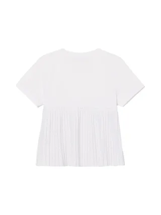 T-Shirt Blanc Fille Lacoste TJ8445 2