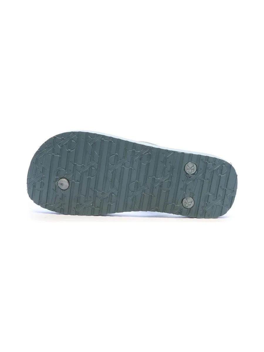 Tongs Bleu Femme Calvin Klein Jeans Flip Flop Tpu Metall 3