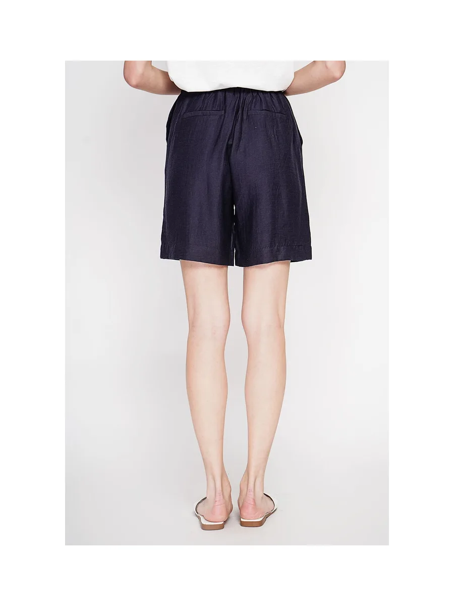 Bermuda taille haute coupe droite avec poche latérale 12