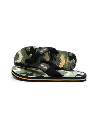Tongs Kaki/Noir Homme Kaporal Bamao 1