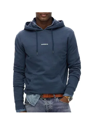 Sweat à Capuche Marine Homme Superdry Plain Hood 1