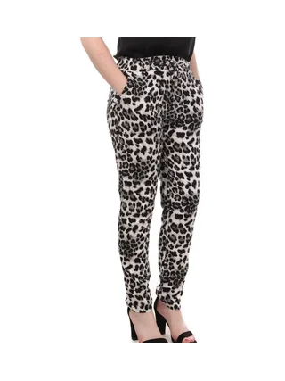 Pantalon Noir Léopard Femme Vero Moda Easy 1