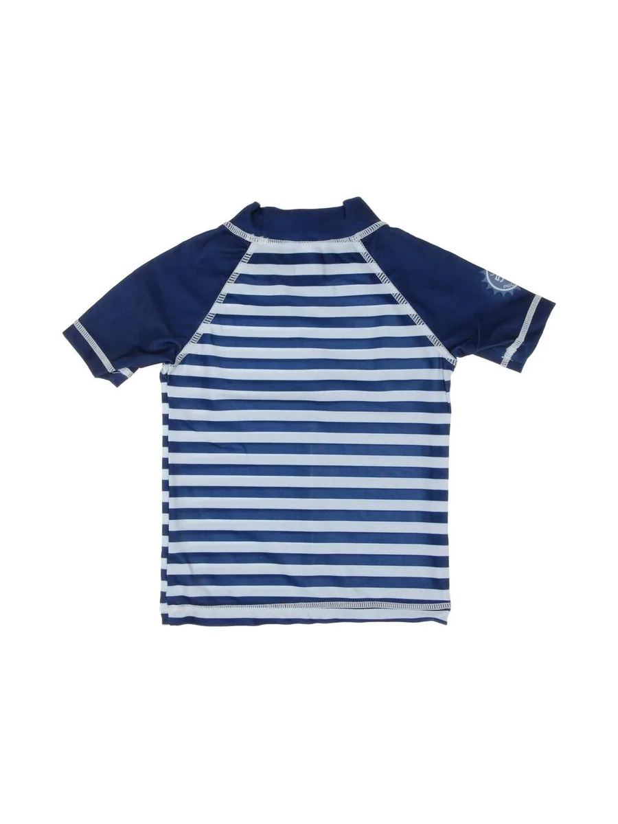 Lycra anti UV Marine/Bleu Garçon Arclo Rayé 3