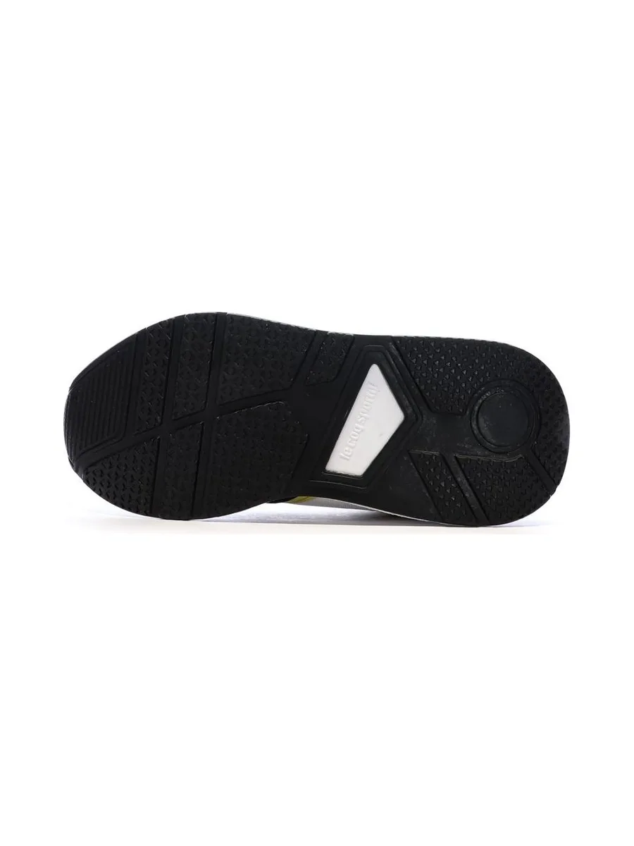 Baskets Blanc/Noir/Jaune Garçon Le Coq Sportif R500 6