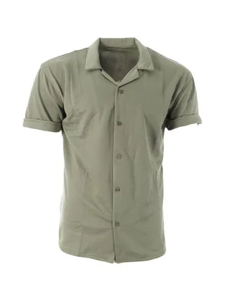 Chemise Manches Courtes Kaki Homme Paname Brothers DOV 2