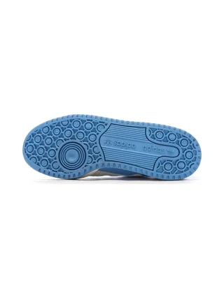 Baskets Blanches/Bleu Homme Adidas Forum 5