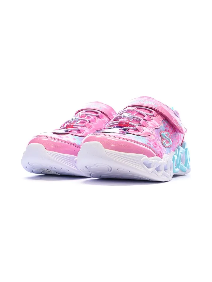 Baskets Roses/Mauves Fille Skechers Infinite Heart 7