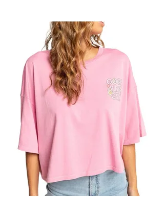 T-Shirt Rose Femme Billabong Feeling 1