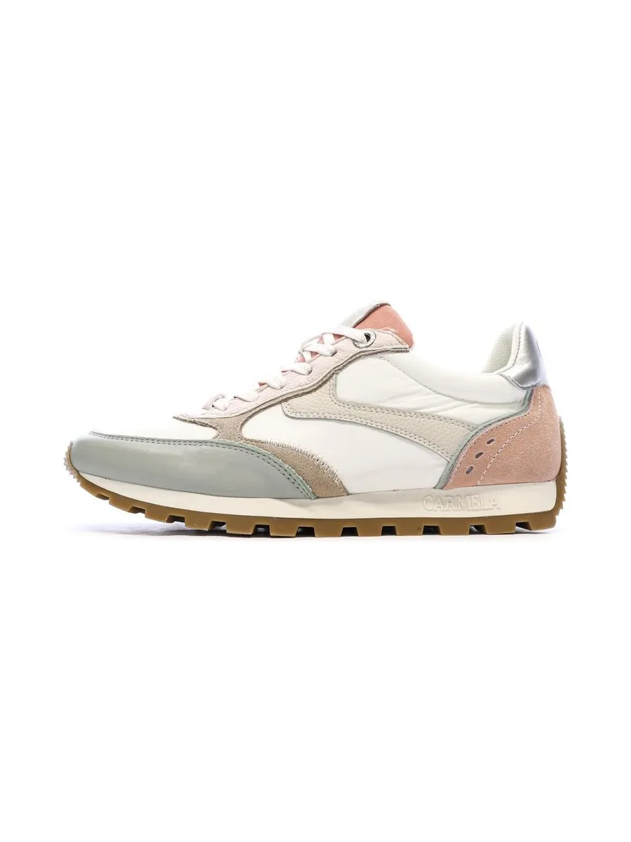 Baskets Blanches/Roses/Bleu Femme Chaussures Piel 2