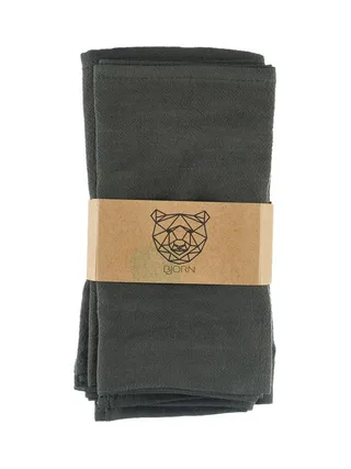 Serviette de table - 6 pièces - Lin et coton blanc crème 29