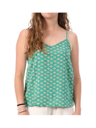 Débardeur Vert à Motifs Femme Only Nova Life Paris 1