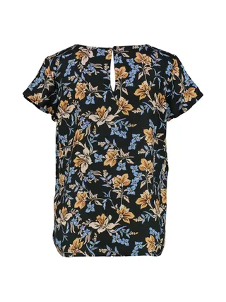 Blouse Noir à fleurs Femme Only Alma 2