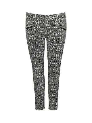 Jean Skinny Blanc/Noir Femme Vans Moto 1