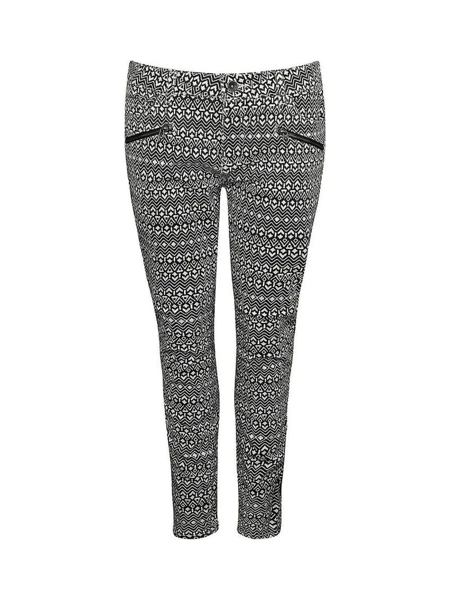 Jean Skinny Blanc/Noir Femme Vans Moto 2