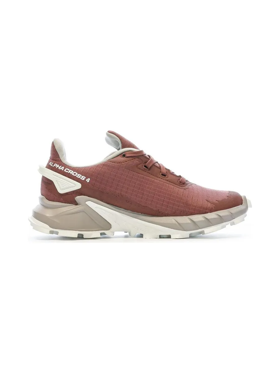 Chaussures de Trail Rouge/Blanche Femme Salomon Alphacross 4 2