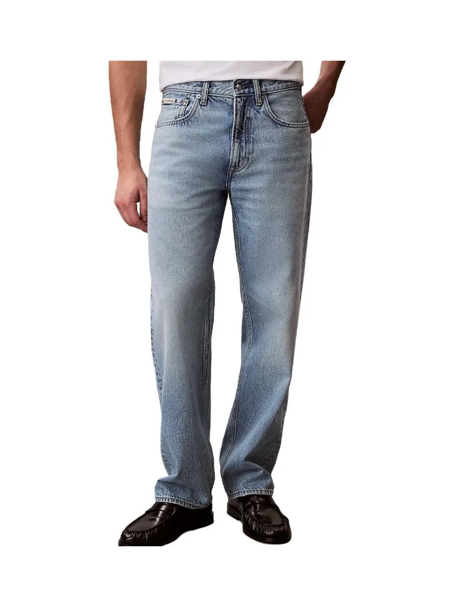 Jean Bleu Homme Calvin Klein Jeans 90s Straight Retro 2