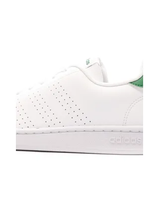 Baskets Blanches/Vert Homme Adidas Advantage 7