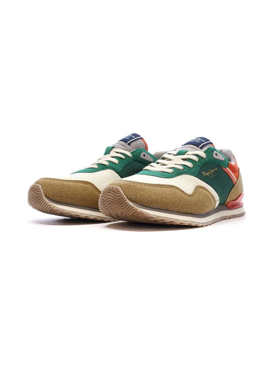 Baskets Beige/Vert Homme Pepe jeans London Life 7