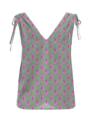 Top Vert Femme Only Ruching 2