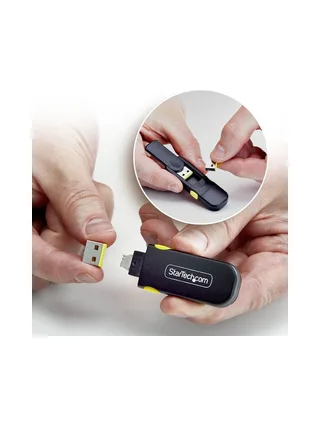 USB-A Port Blocker Key 4x USB-A Plugs 4