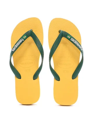 Tongs Jaunes Mixte Havaianas Brasil Logo Infradito 3