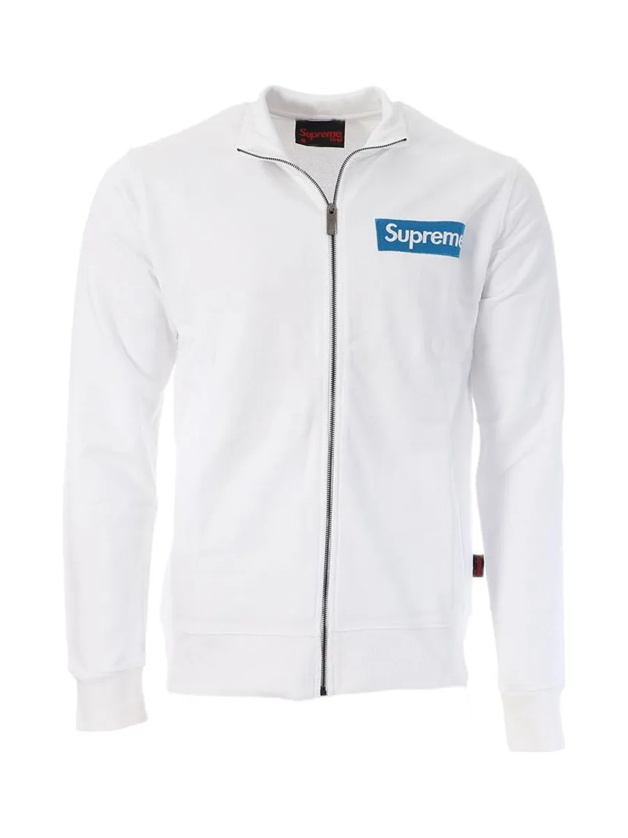 Veste zippée Blanc Homme Supreme Grip SUPPER 1